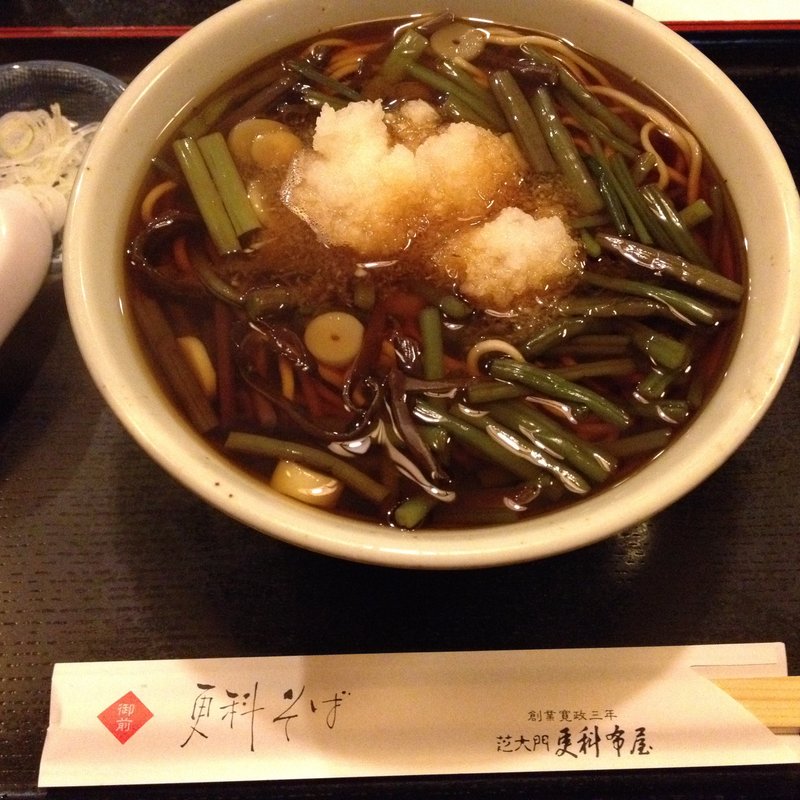 山菜そば(芝大門 更科布屋 本店 （さらしなぬのや）)