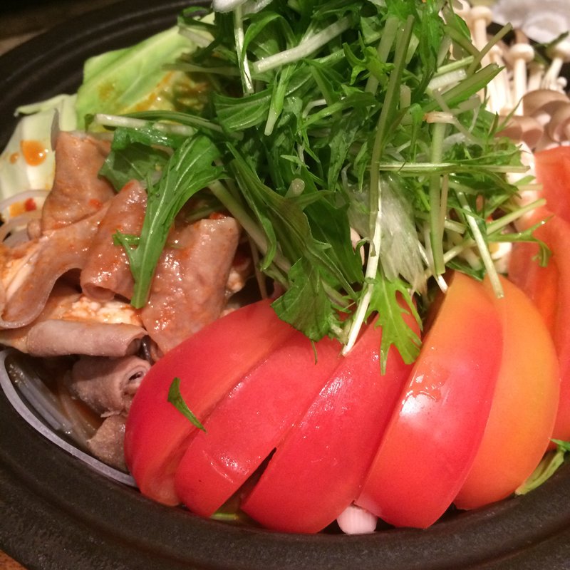 トマトもつ鍋