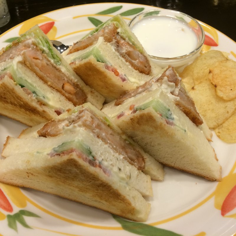 海老カツサンドセット(蝸牛庵 )