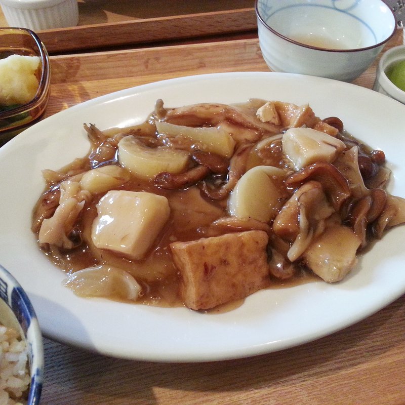野菜ときのこのあんかけランチ(キッチン わたりがらす)