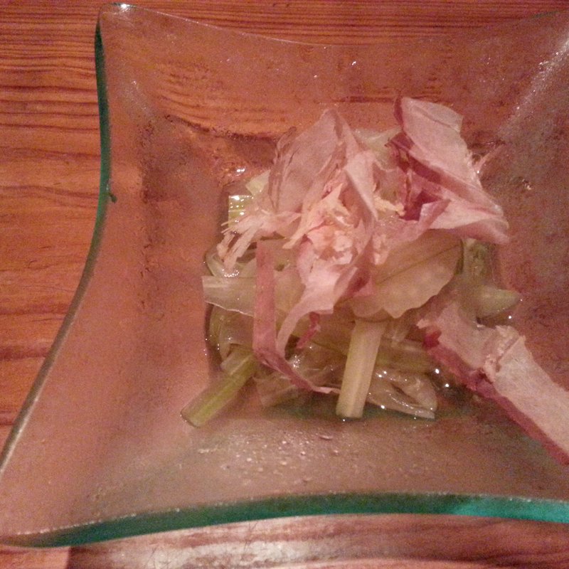 セロリのおひたし(すず家 自由が丘店)