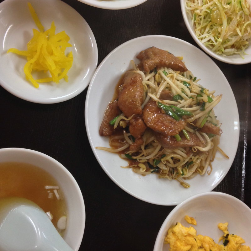 レバニラ炒め定食(中華メモリー)