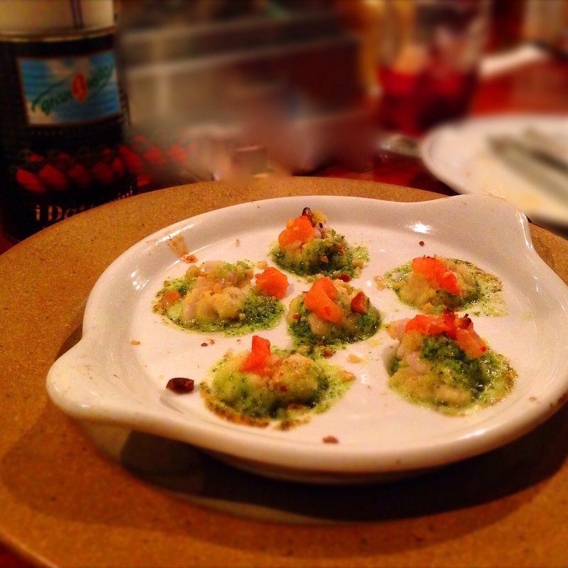 白子のガーリックバターオーブン焼き(ペスカデリア 銀座)