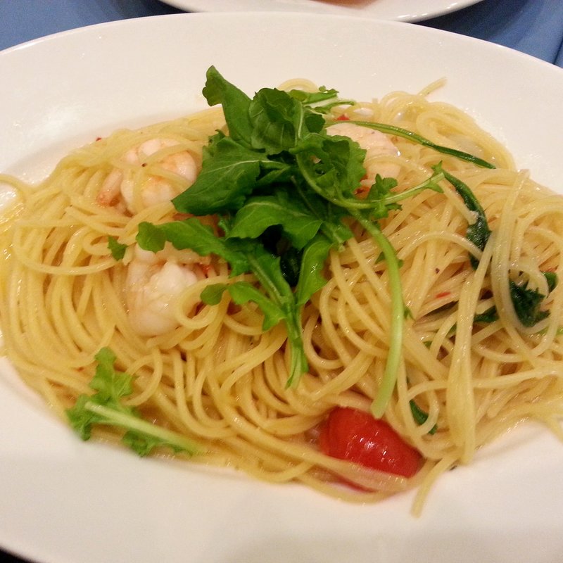 小海老とルーコラのペペロンチーノ(ポルティチェッロ 横浜店)