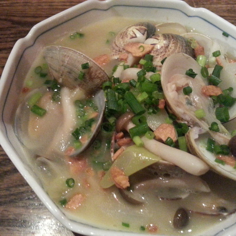 大アサリの酒蒸し(斬 （ザン）)