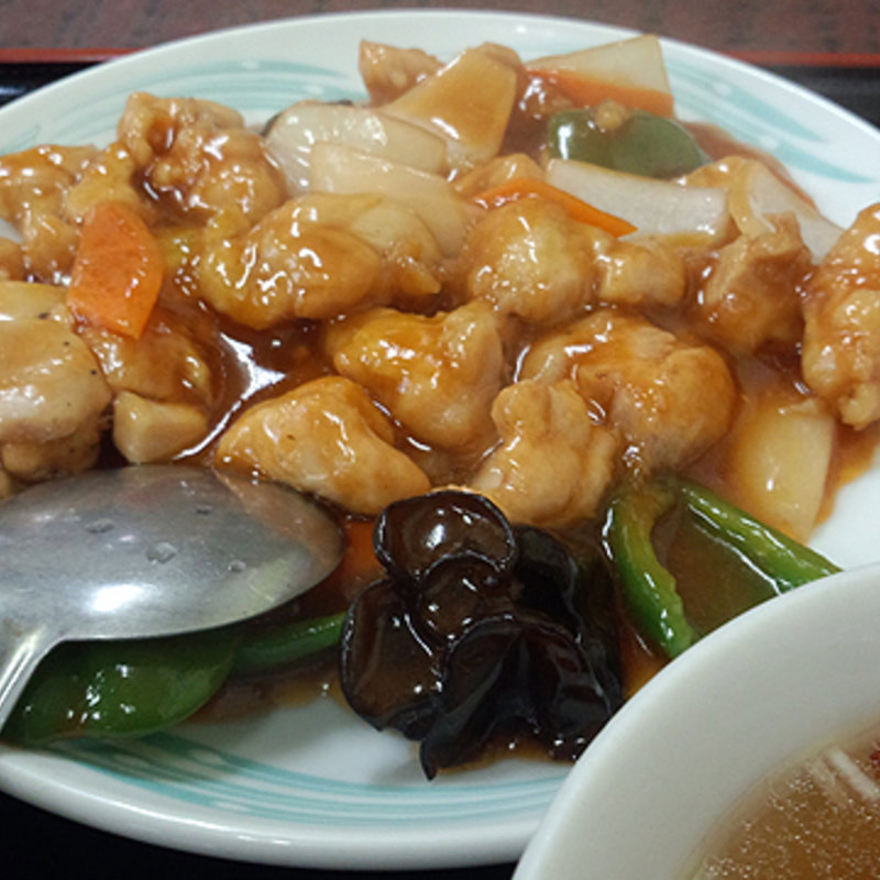 酢豚風鶏肉炒め(龍山)