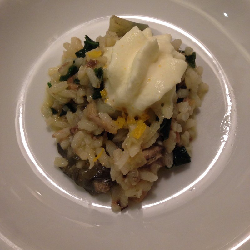 すっぽんとほうれん草のリゾット(アッピア 本店)