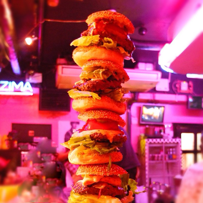 タワーバーガー 4段(モンスターカフェ )