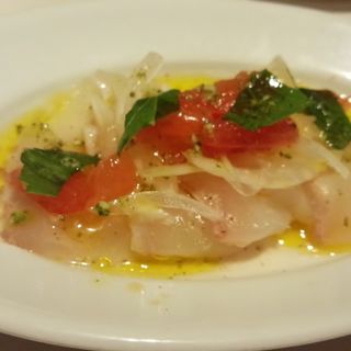 鯛のカルパッチョ　バジル風味(24/7 restaurant)