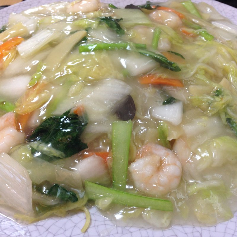 あんかけ焼きそば大盛り(呂望 岱山亭 （ロボウ タイザンテイ）)