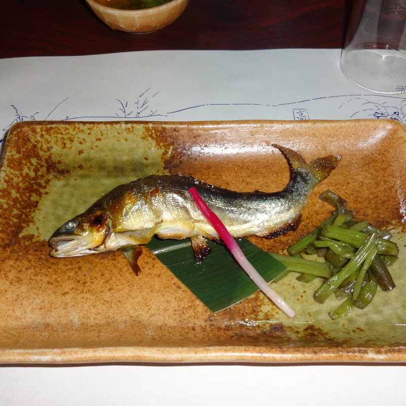 鮎の塩焼き(もみぢ家（川床） )