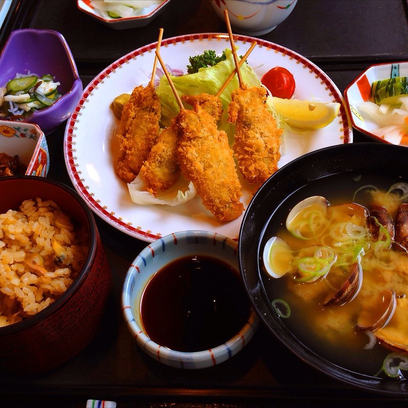 あさり膳 (串揚げ)(宝家)
