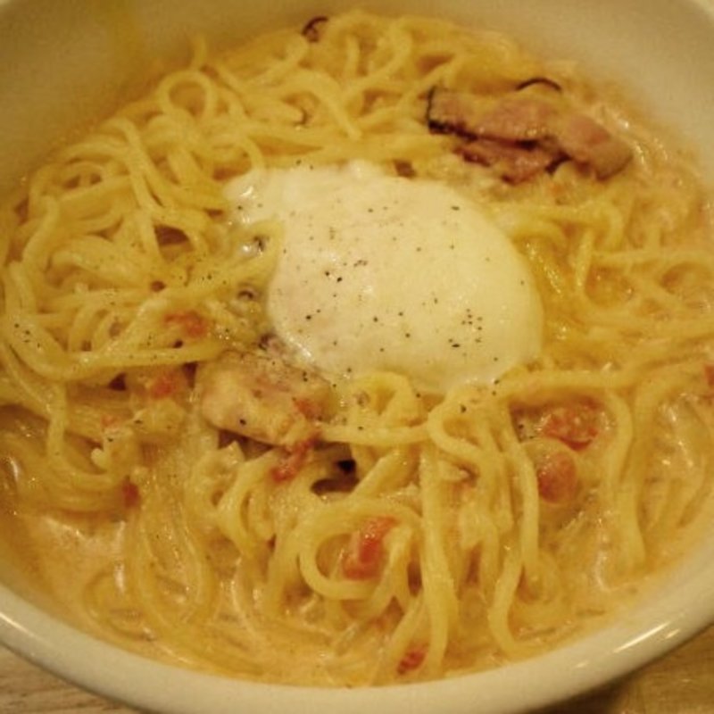 カルボナーラスープパスタ(ポポラマーマ 千歳烏山店)