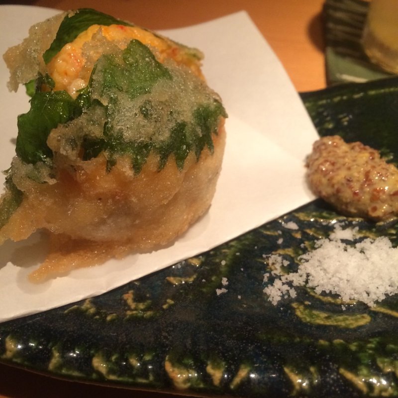 れんこん海老真丈揚げ(なかふく )