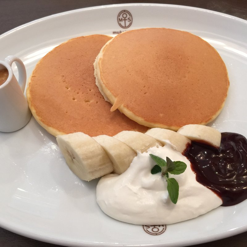 キャラメルチョコバナナパンケーキ(向山製作所カフェ)