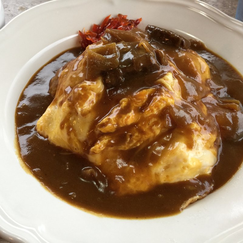 オムカレーライス(君ヶ浜ベイハウス)