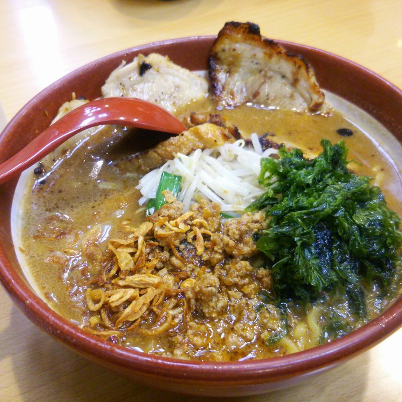 伊勢味噌の肉ねぎラーメン(麺場 田所商店 行徳店)
