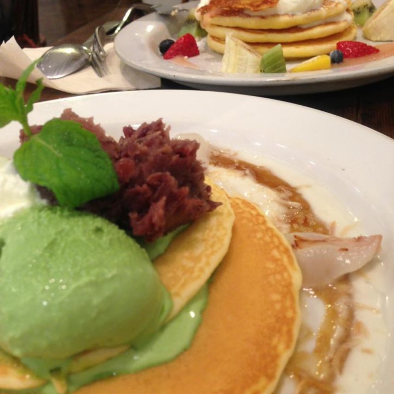 抹茶とあずきのパンケーキ(j.s.pancake cafe 吉祥寺パルコ店)