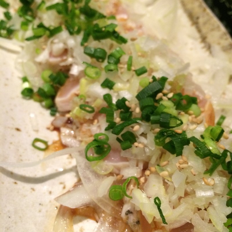 とりむねのたたき たっぷりネギポン酢(ばりスタ 大久保店)