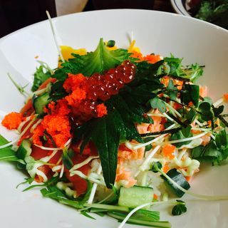 サーモンいくら丼(MOJA in the HOUSE)