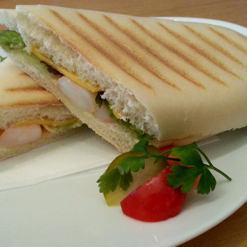 パニーニ エビとオーロラソース(ビアンキカフェ＆サイクルズ （Bianchi Cafe）)