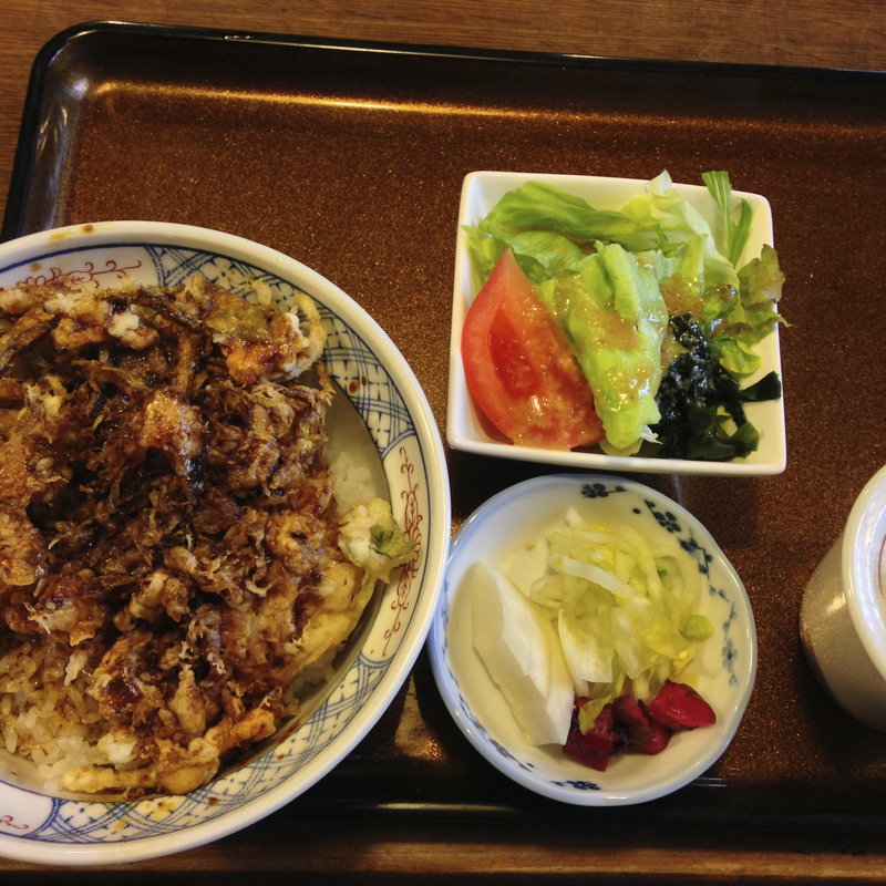 かき揚げ天丼(美村)