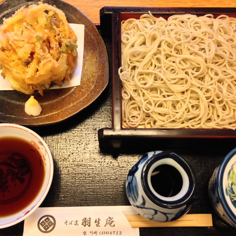 かき揚げざるそば(羽生庵)