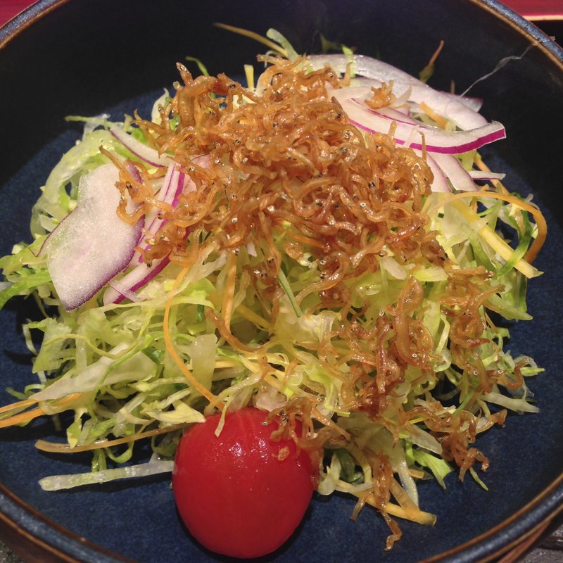じゃこサラダ(天ぷら割烹　嵯峨野 （さがの）)