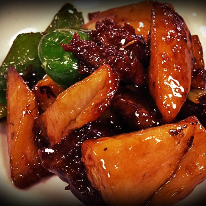 山芋と牛肉の炒め(ピカイチ )