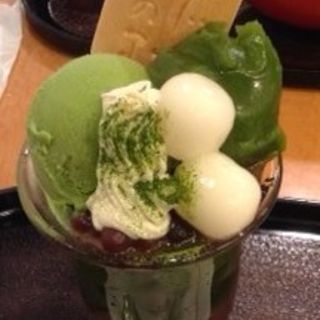 抹茶白玉パフェ(茶寮 帝塚山 季 阪急三番街店)
