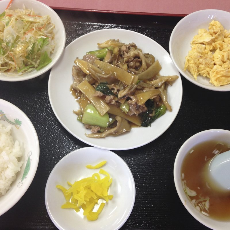 まいたけ炒め定食(中華メモリー)