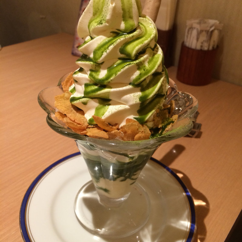 抹茶ブリュレパフェ(からふね屋珈琲店 三条本店 )