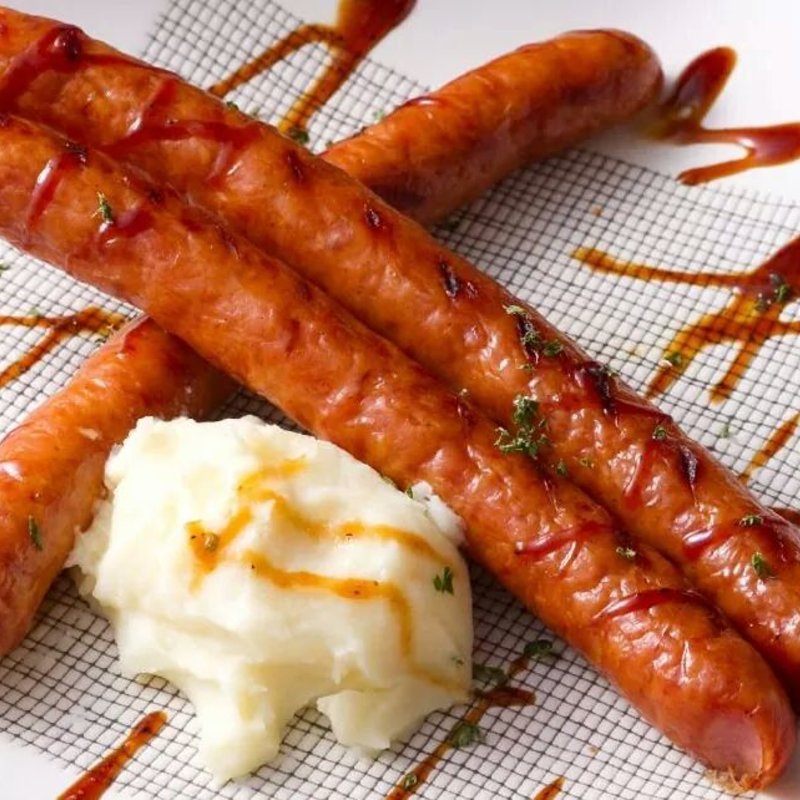 ソーセージのマッシュポテト添え(てんか)