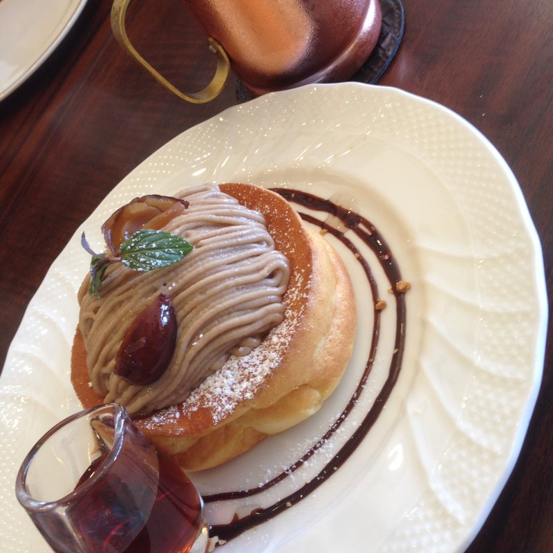 栗のスフレパンケーキ(星乃珈琲店 石神井公園店 )