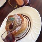 栗のスフレパンケーキ
