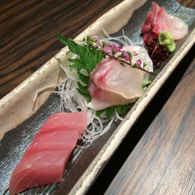 お造り三種盛り(互談や 新大阪店)