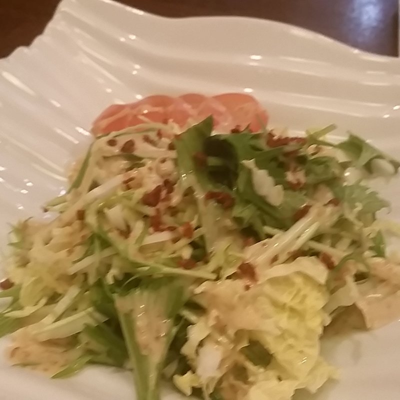 水菜のパリパリサラダ(さか町 鳥光)