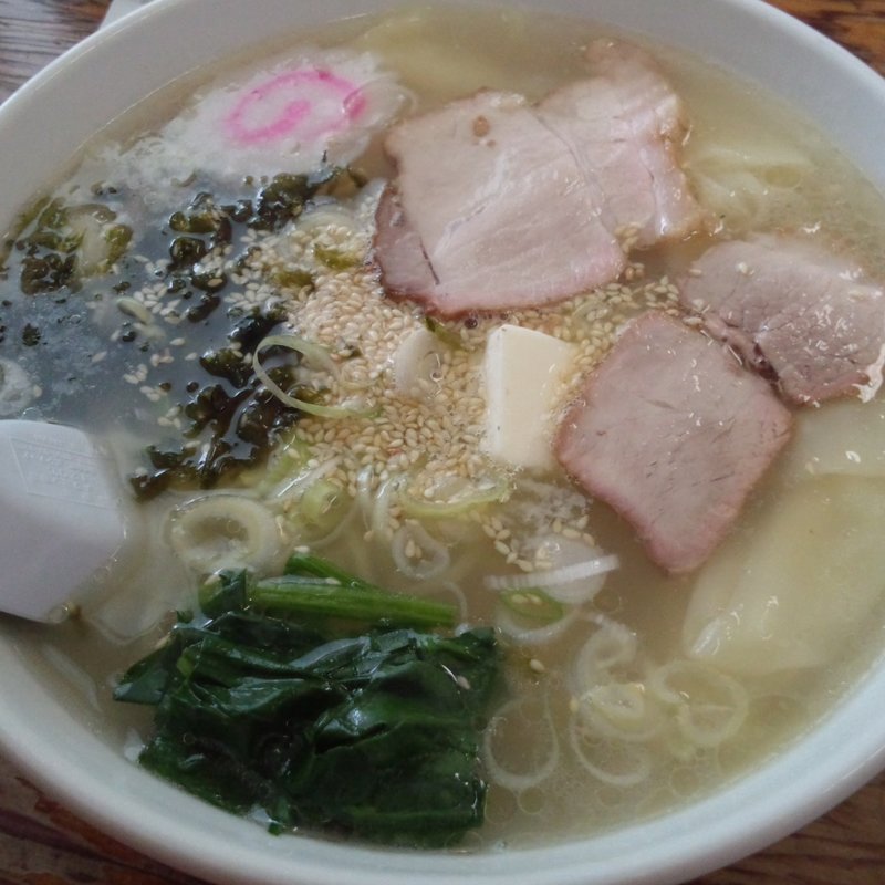 塩バターワンタン (手打ラーメン いまの家)