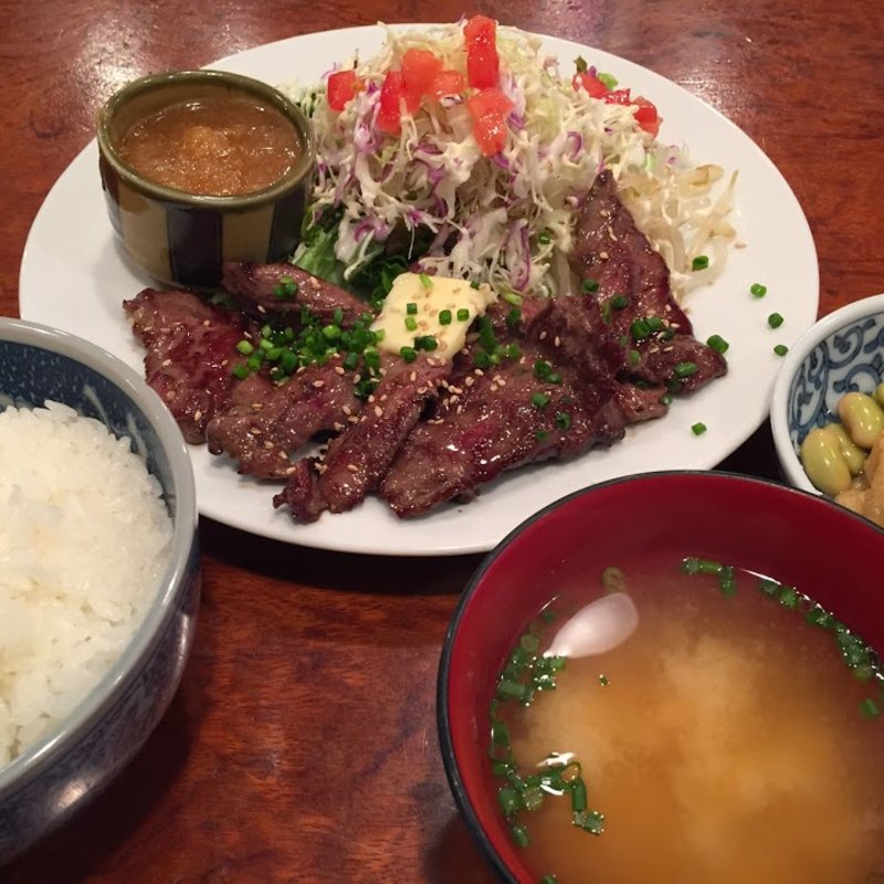 ハラミ定食(開花屋)