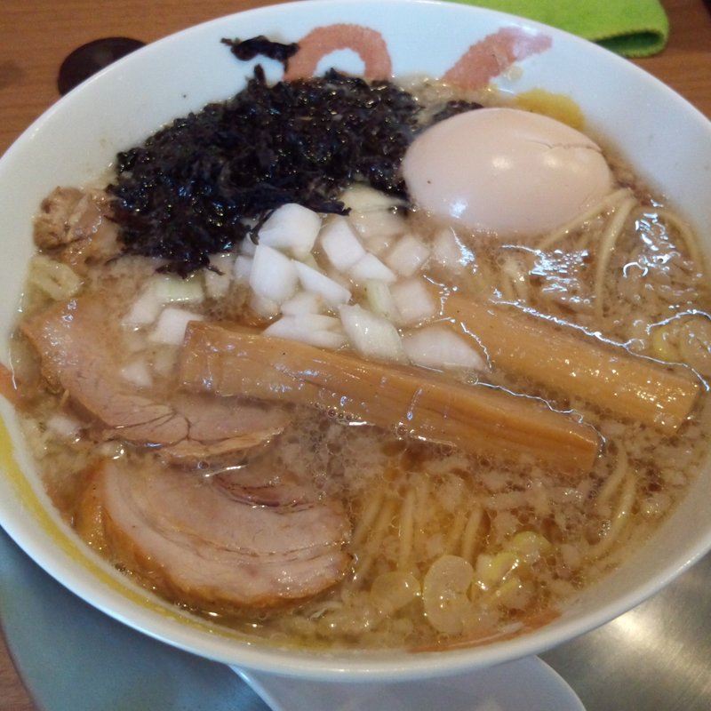 味玉入り　背脂中華そば (麺屋 鶴若)