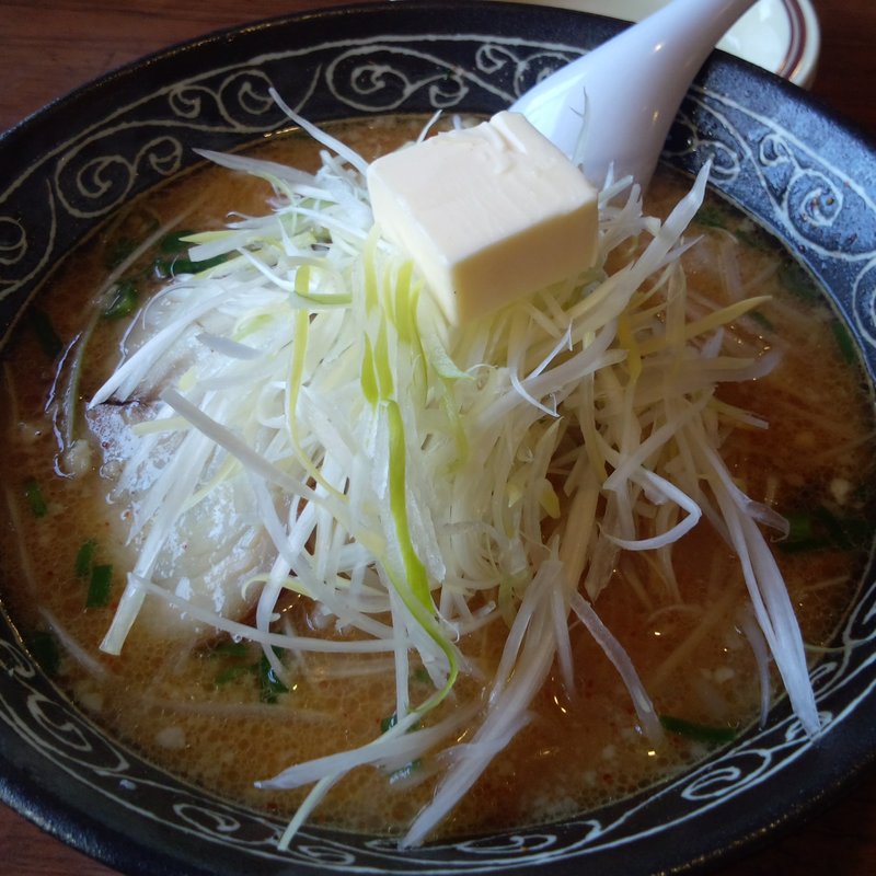味噌バター＋白ねぎ (らーめん梵天 日光店 )