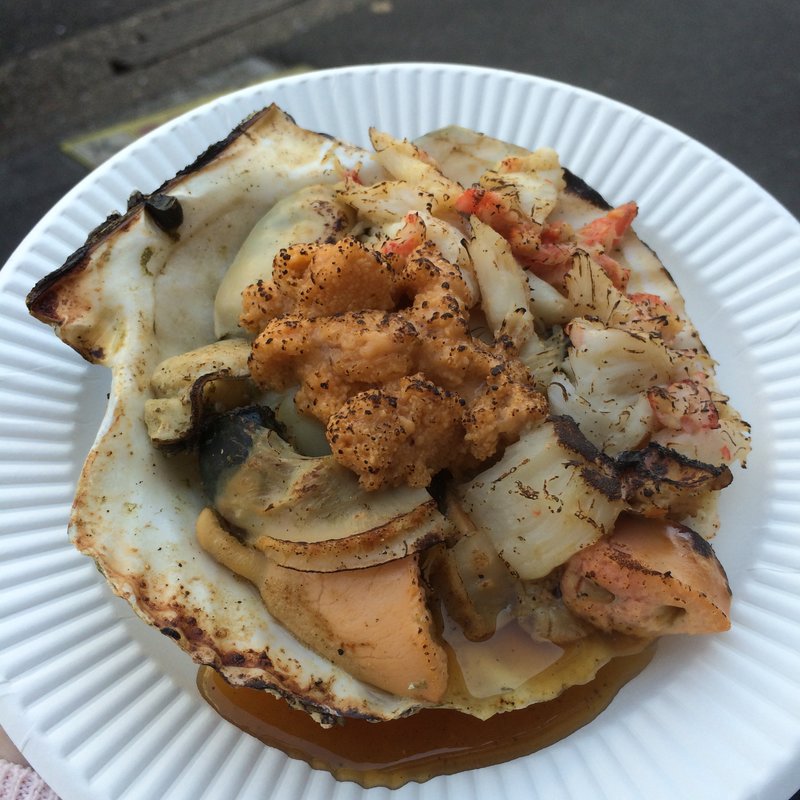 海鮮焼き(まぐろのみやこ)