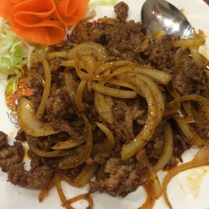 羊肉のクミン辛味炒め(中国食府 双龍居 天満駅前店 )