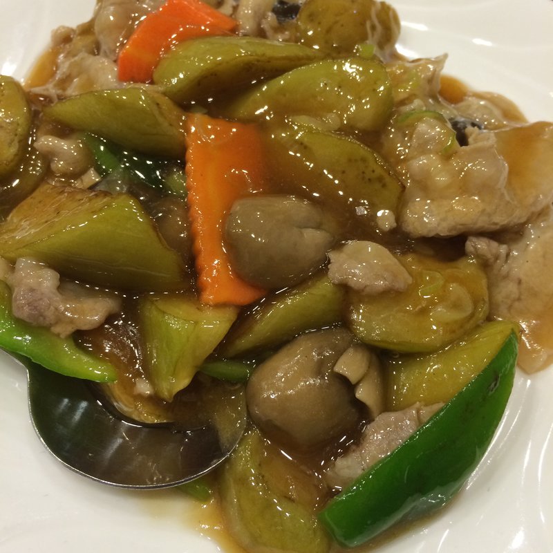 日南もち豚となすの炒め (中国食府 双龍居 天満駅前店 )