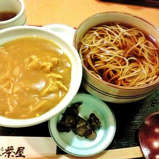 小カレー丼 小盛そばセット(信濃庵東陽町店)