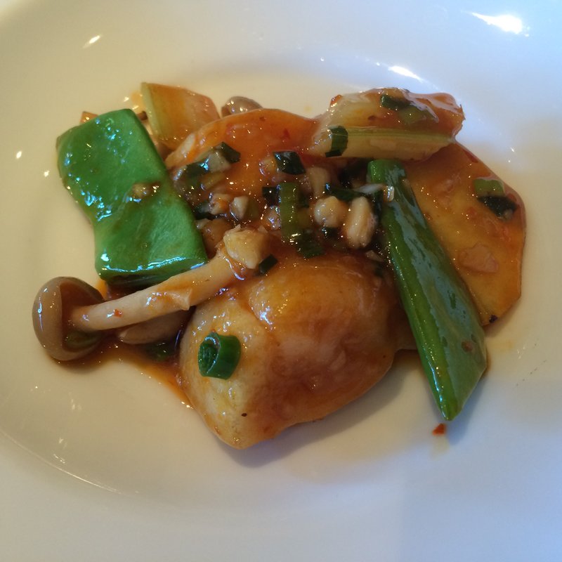 ホタテのニンニク辛子和え(楽山コース)(四川豆花飯荘 東京店 （シセントウファハンソウ）)