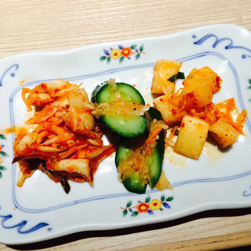 自家製キムチの3種盛り合わせ(焼肉たむら)