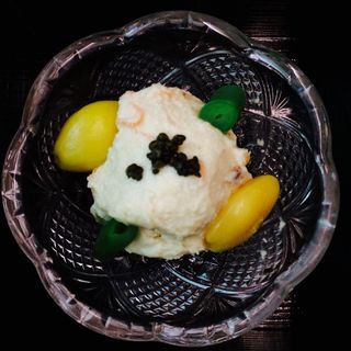 椎茸、三度豆、銀杏の白和え(BEDD SKY AUBERGE by JAL)