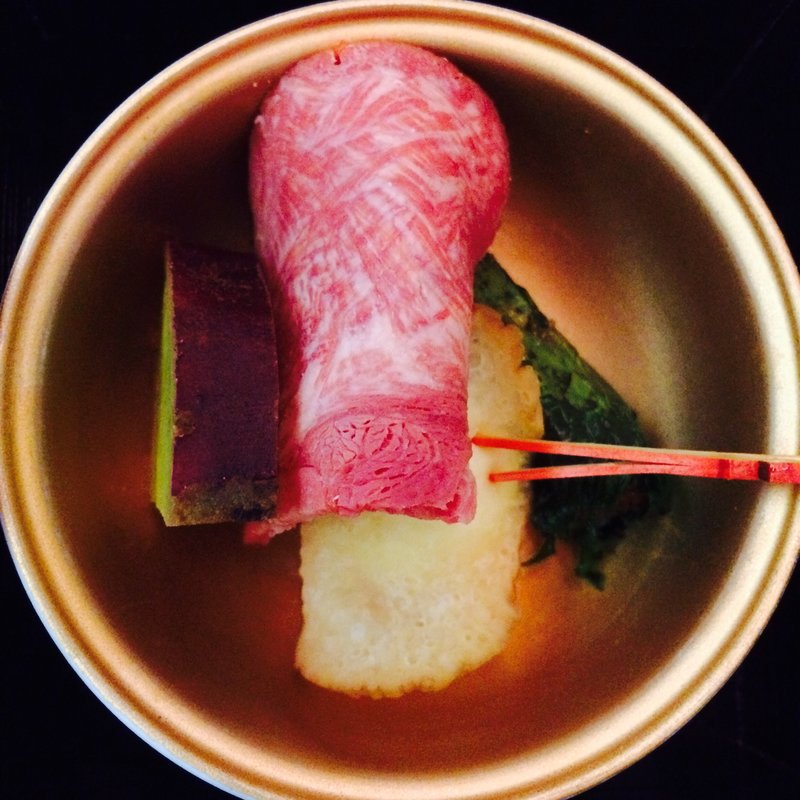 いぶりがっこチーズ、牛タンスモーク(BEDD SKY AUBERGE by JAL)