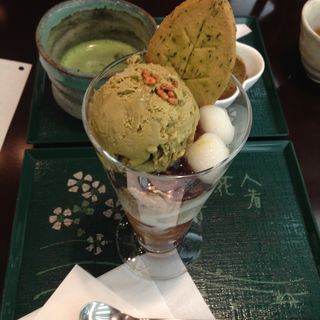 ほうじ茶パフェ(宇治園 「喫茶去」 阪急三番街店)